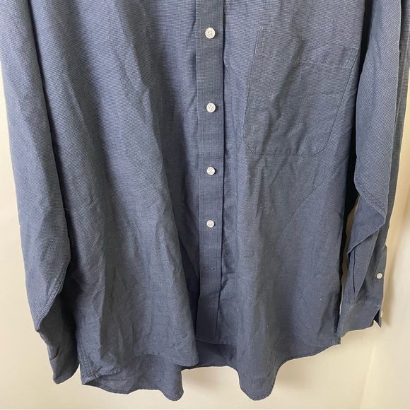 Givenchy Monsieur Blue/Gray Button Up Designer Shirt SZ 17 34/35 - Picture 6 of 9